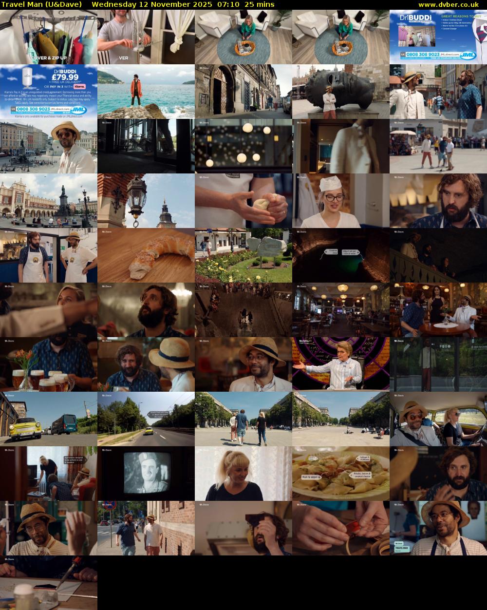 Travel Man (U&Dave) Wednesday 12 November 2025 07:10 - 07:35
