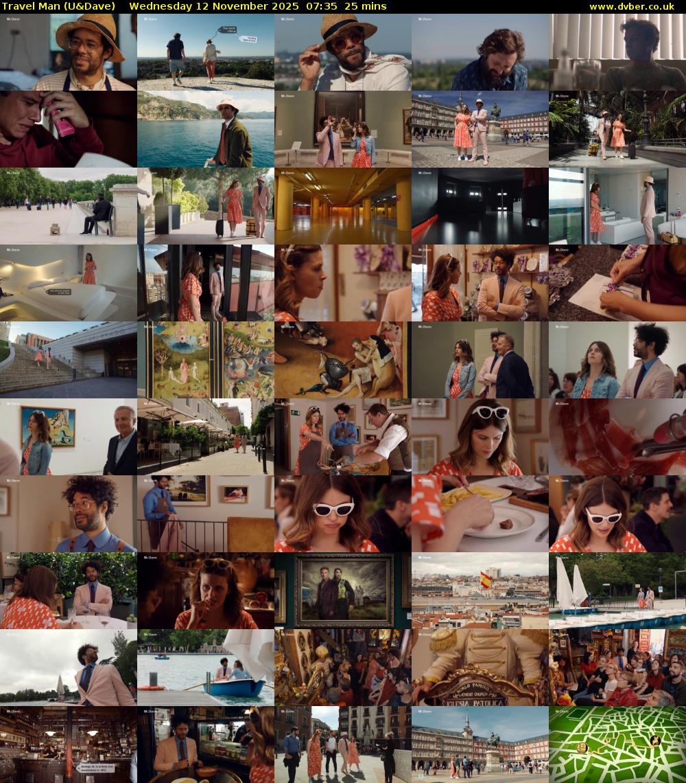 Travel Man (U&Dave) Wednesday 12 November 2025 07:35 - 08:00
