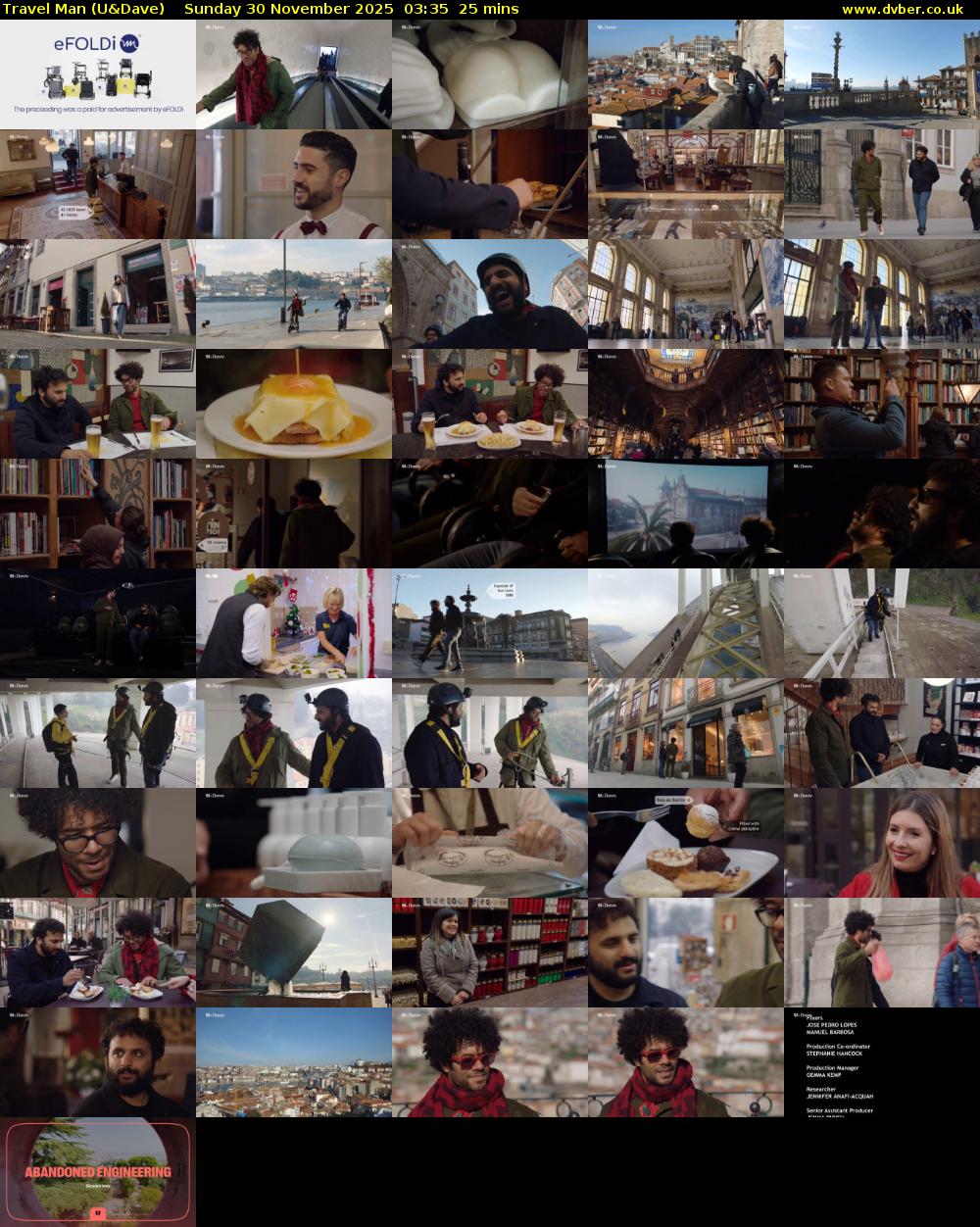Travel Man (U&Dave) Sunday 30 November 2025 03:35 - 04:00