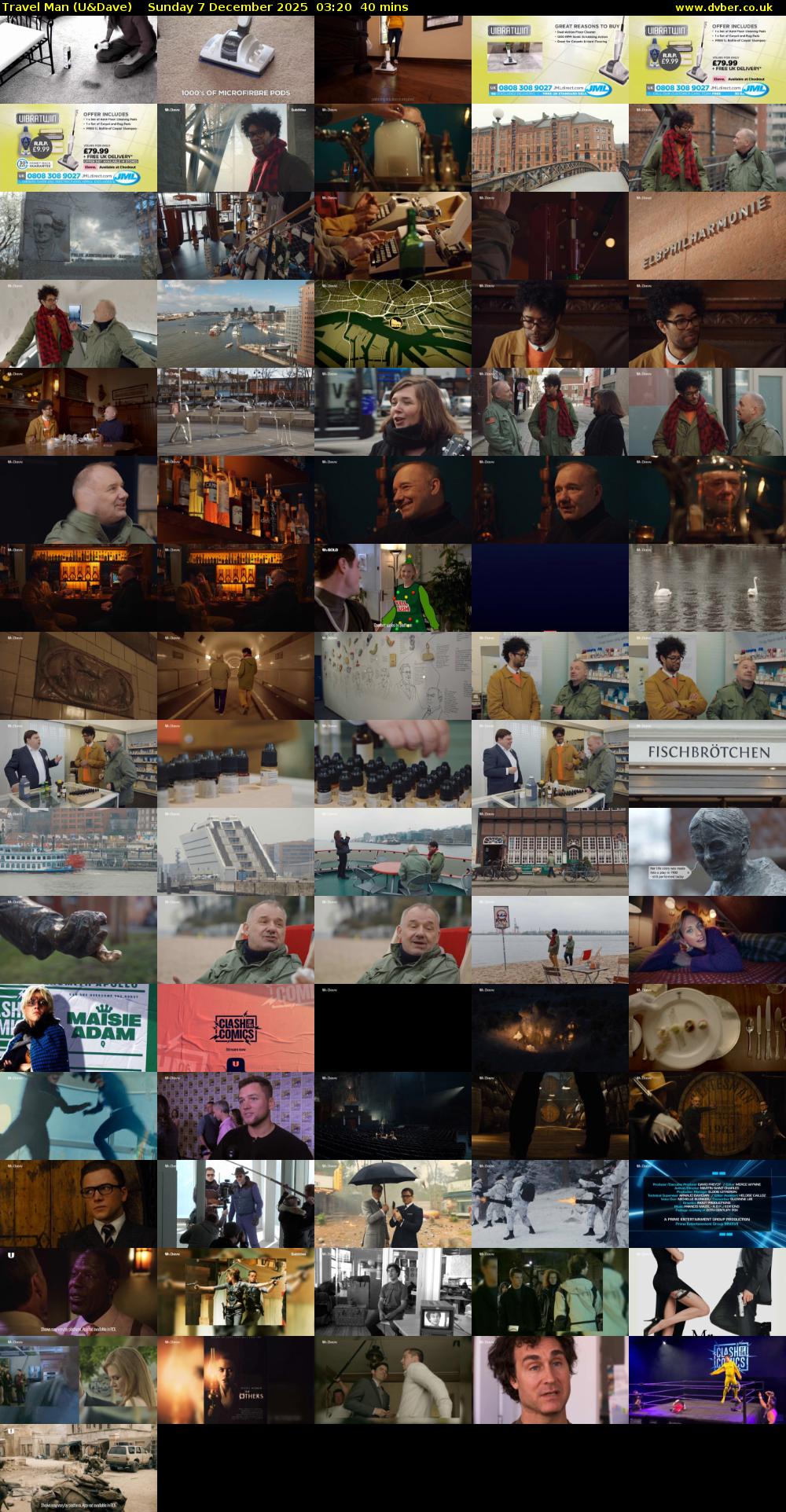 Travel Man (U&Dave) Sunday 7 December 2025 03:20 - 04:00