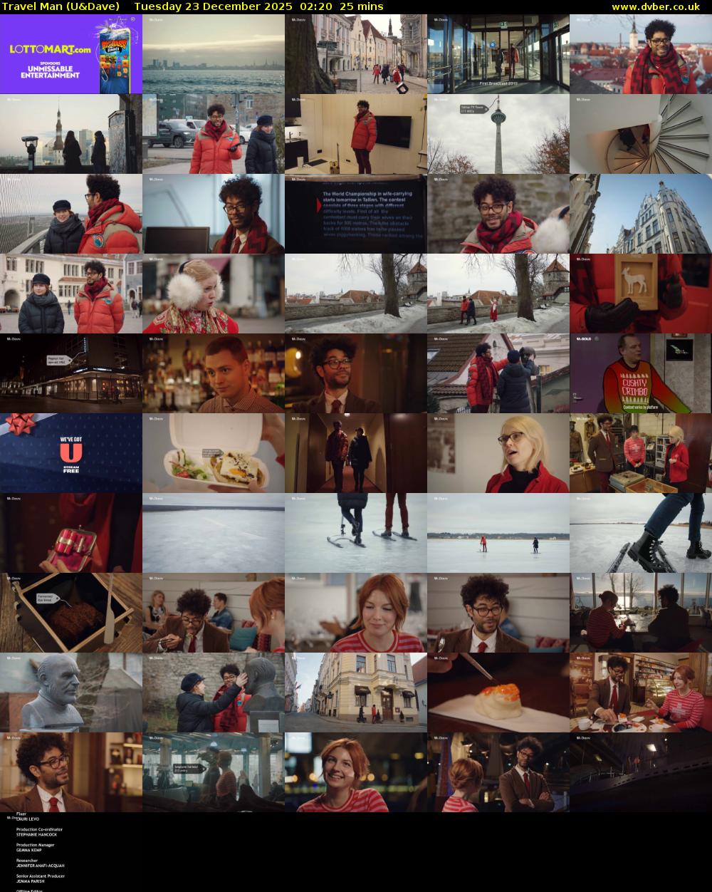 Travel Man (U&Dave) Tuesday 23 December 2025 02:20 - 02:45