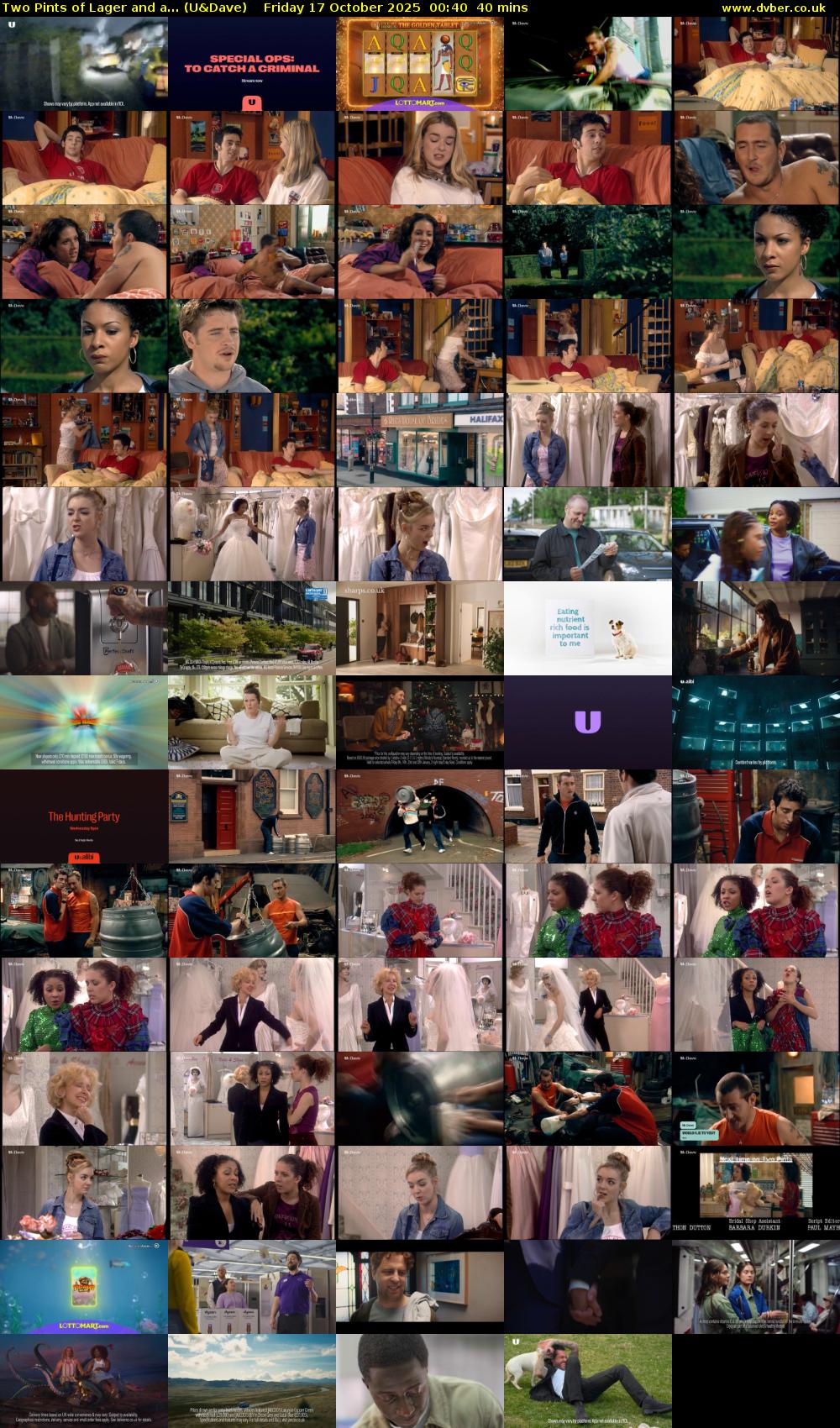 Two Pints of Lager and a... (U&Dave) Friday 17 October 2025 00:40 - 01:20