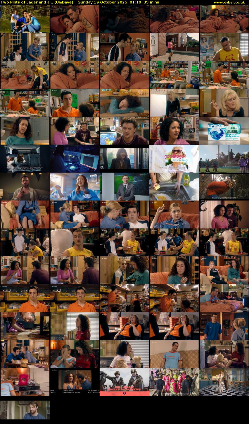 Two Pints of Lager and a... (U&Dave) Sunday 19 October 2025 01:10 - 01:45