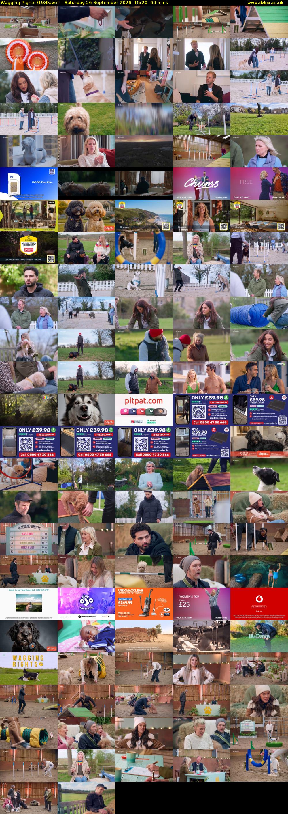 Wagging Rights (U&Dave) Saturday 26 September 2026 15:20 - 16:20