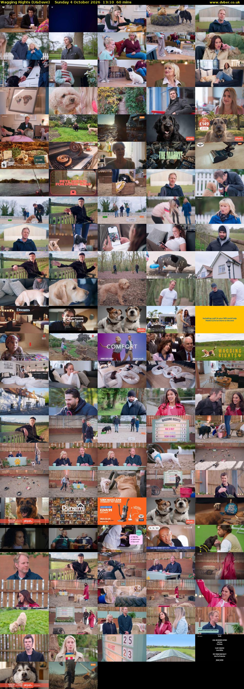 Wagging Rights (U&Dave) Sunday 4 October 2026 13:10 - 14:10