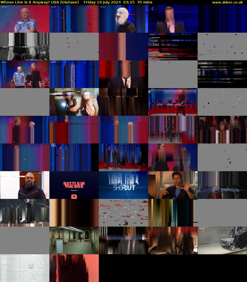 Whose Line Is It Anyway? USA (U&Dave) Friday 19 July 2024 03:25 - 04:00