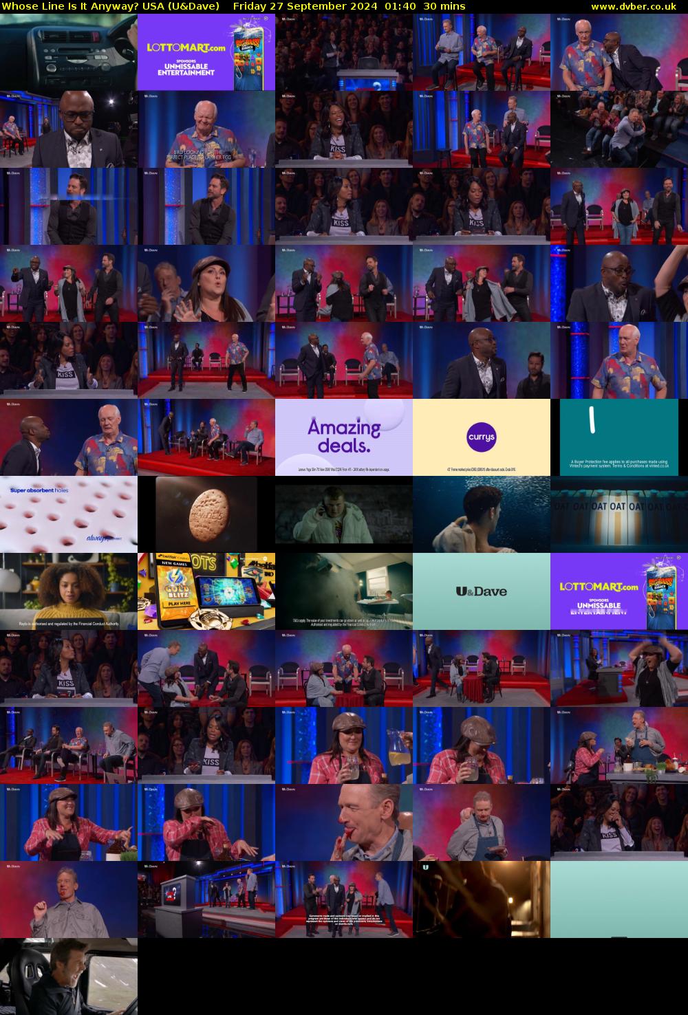 Whose Line Is It Anyway? USA (U&Dave) Friday 27 September 2024 01:40 - 02:10