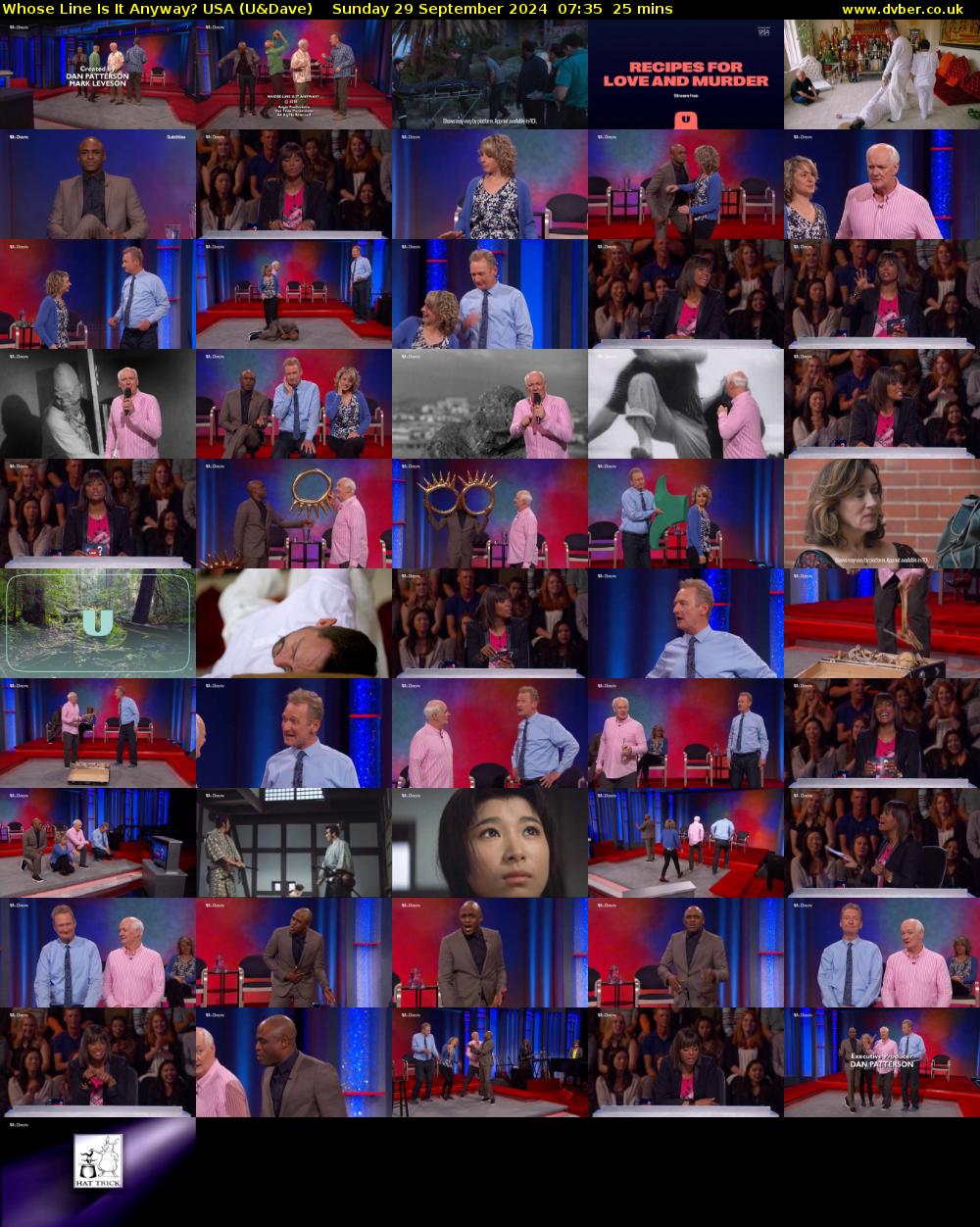 Whose Line Is It Anyway? USA (U&Dave) Sunday 29 September 2024 07:35 - 08:00