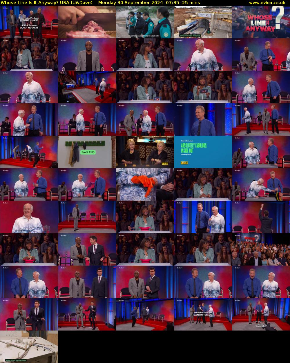 Whose Line Is It Anyway? USA (U&Dave) Monday 30 September 2024 07:35 - 08:00