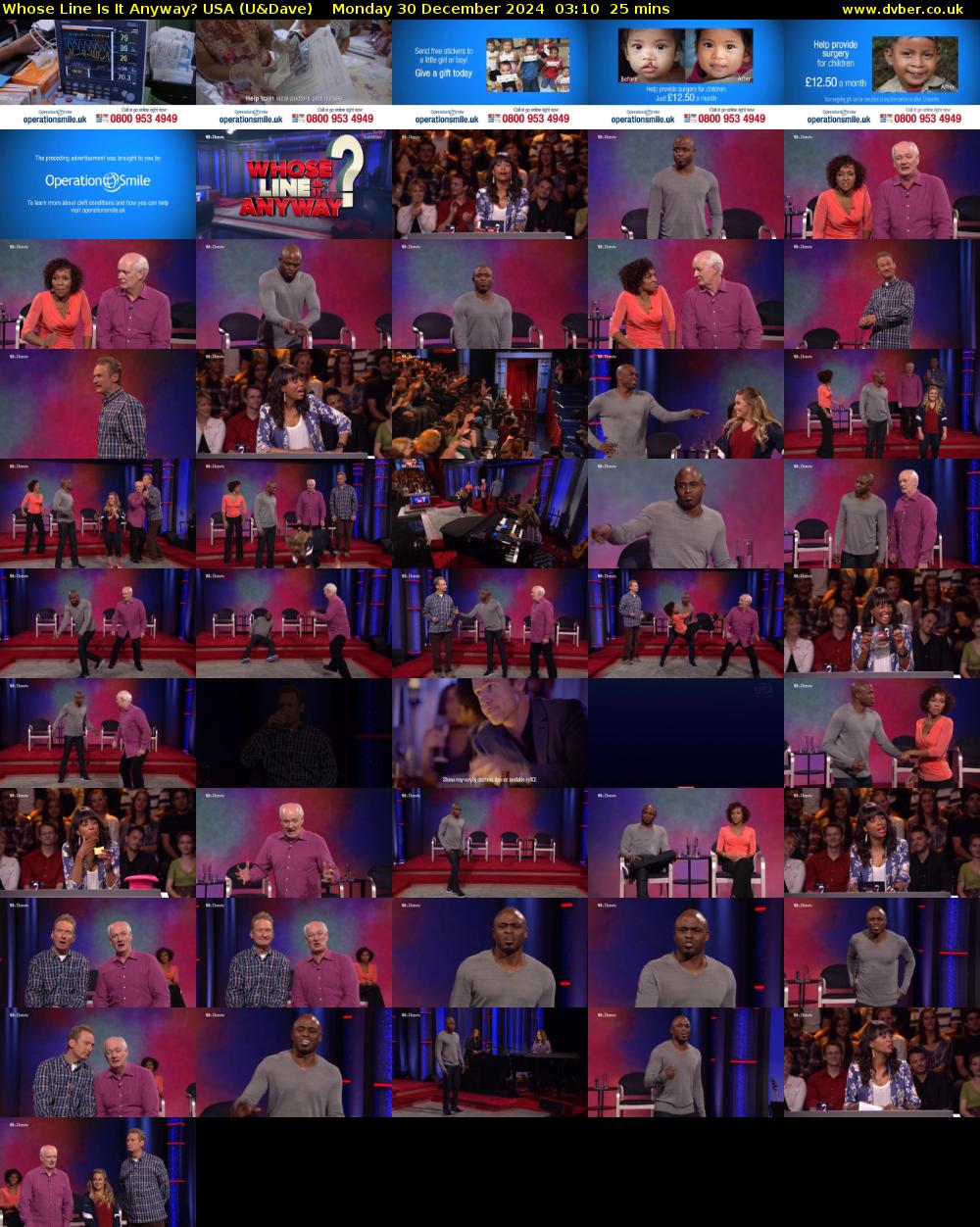 Whose Line Is It Anyway? USA (U&Dave) Monday 30 December 2024 03:10 - 03:35