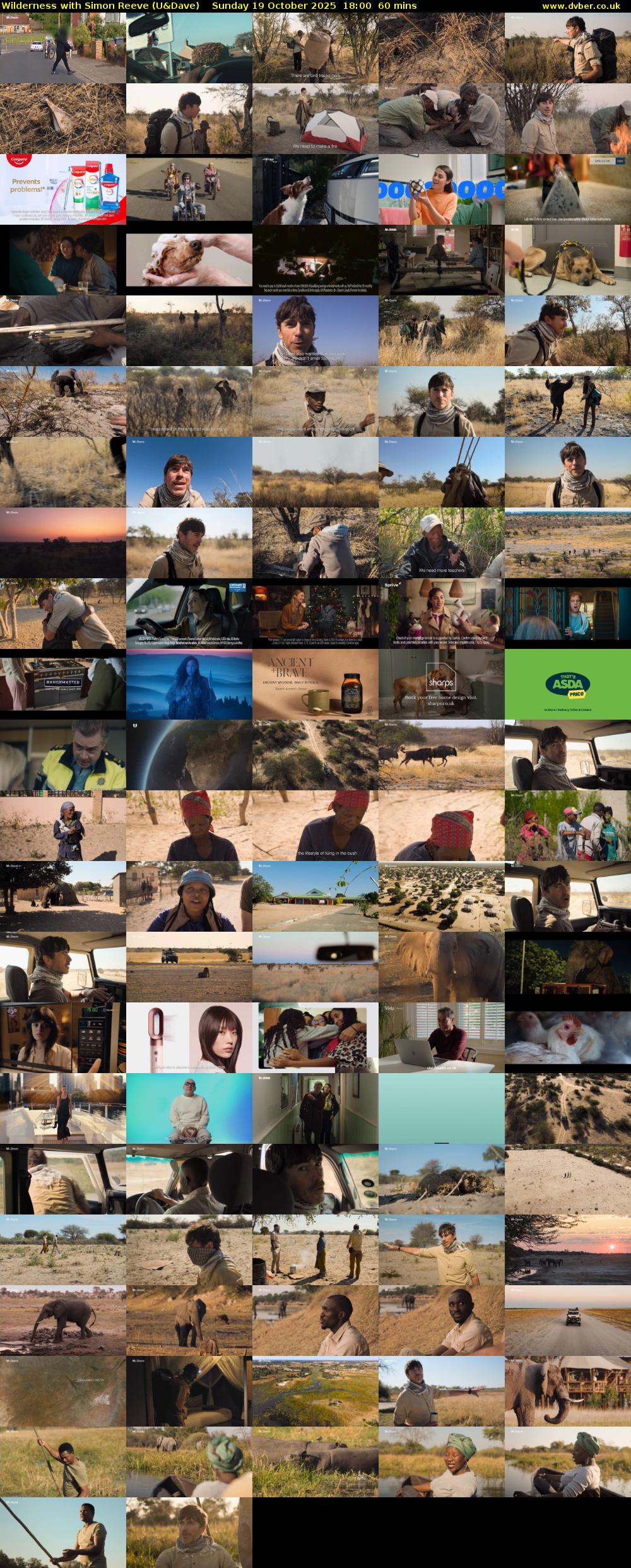 Wilderness with Simon Reeve (U&Dave) Sunday 19 October 2025 18:00 - 19:00