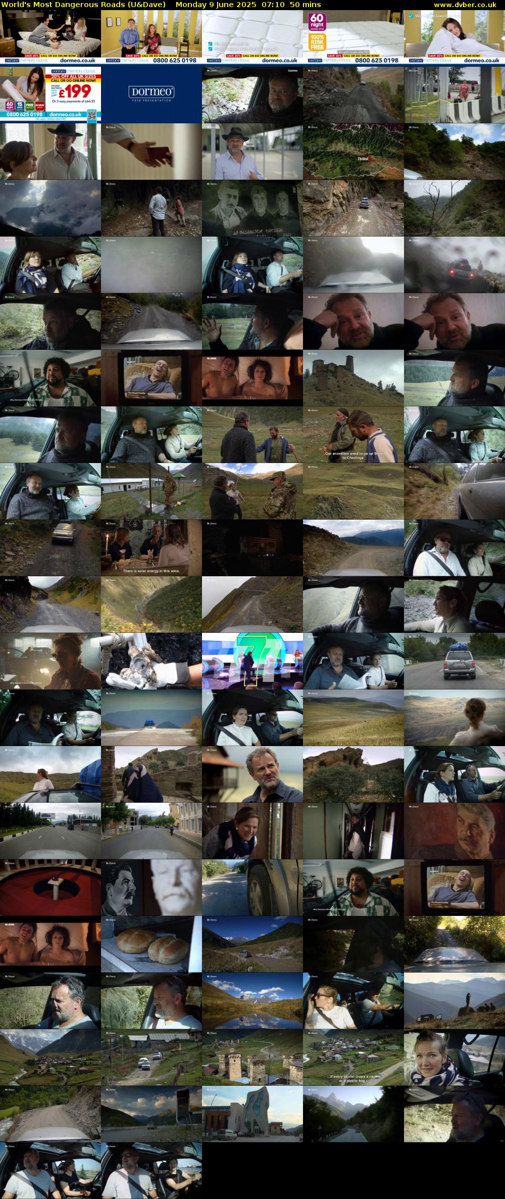 World's Most Dangerous Roads (U&Dave) Monday 9 June 2025 07:10 - 08:00