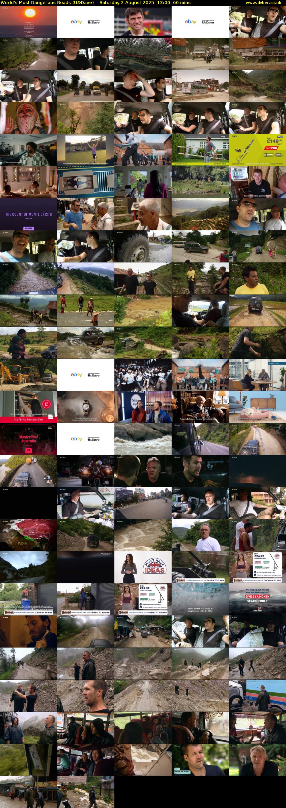 World's Most Dangerous Roads (U&Dave) Saturday 2 August 2025 13:00 - 14:00
