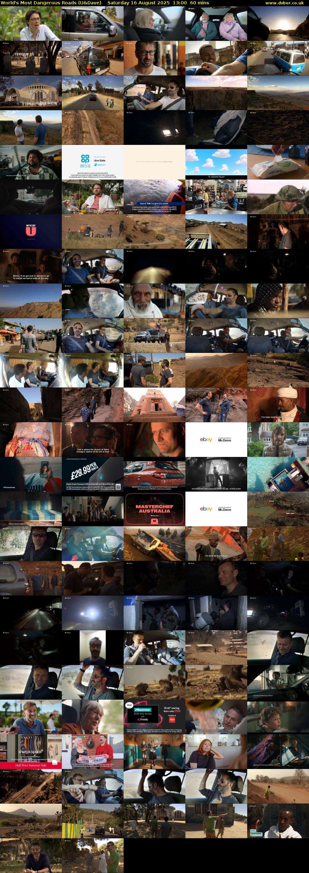 World's Most Dangerous Roads (U&Dave) Saturday 16 August 2025 13:00 - 14:00