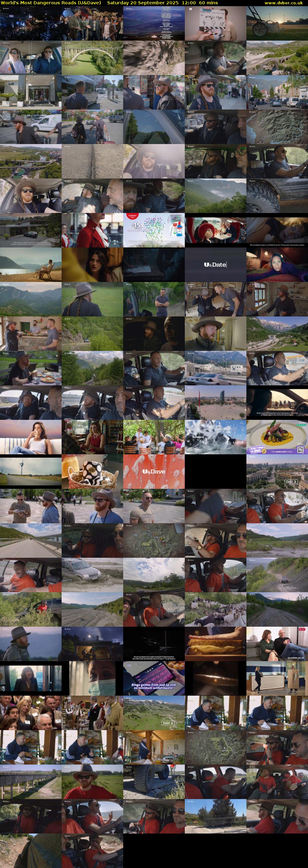 World's Most Dangerous Roads (U&Dave) Saturday 20 September 2025 12:00 - 13:00