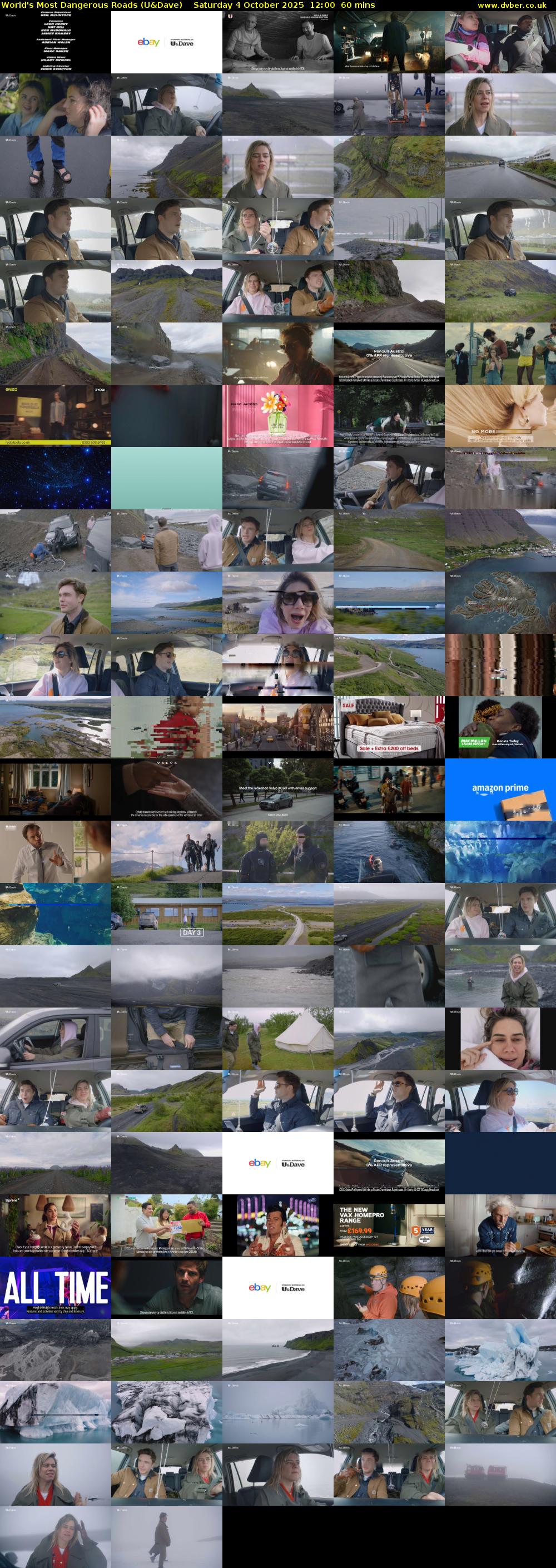 World's Most Dangerous Roads (U&Dave) Saturday 4 October 2025 12:00 - 13:00