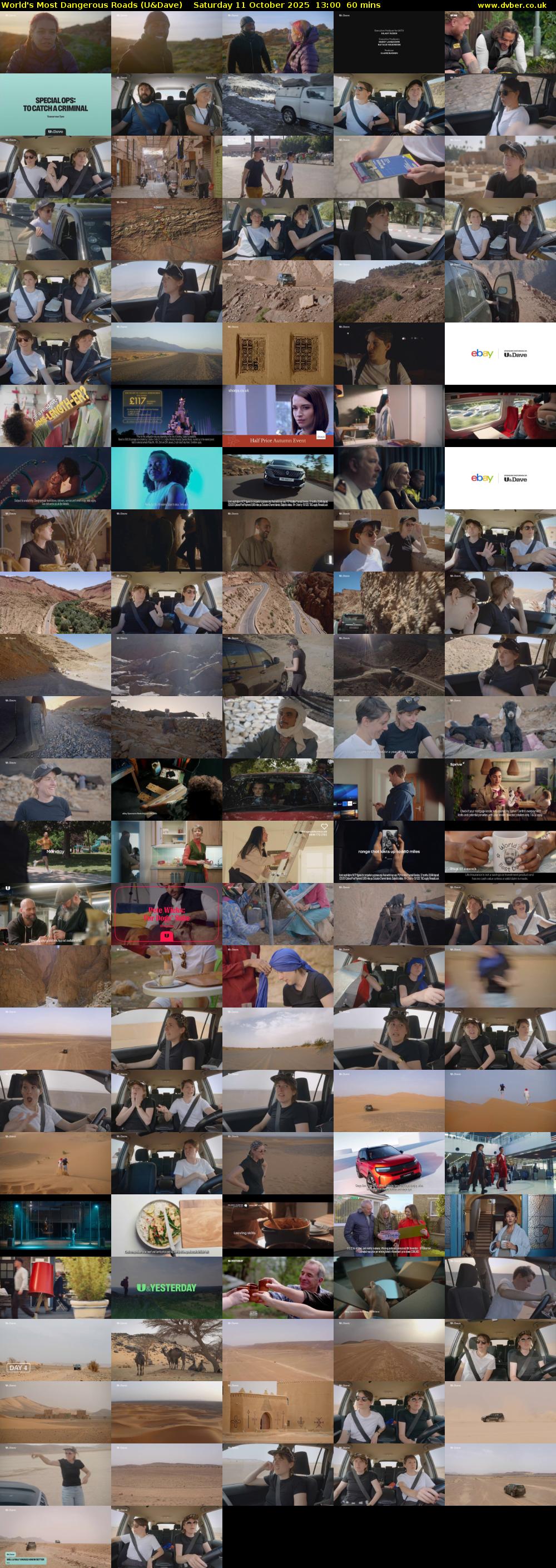 World's Most Dangerous Roads (U&Dave) Saturday 11 October 2025 13:00 - 14:00