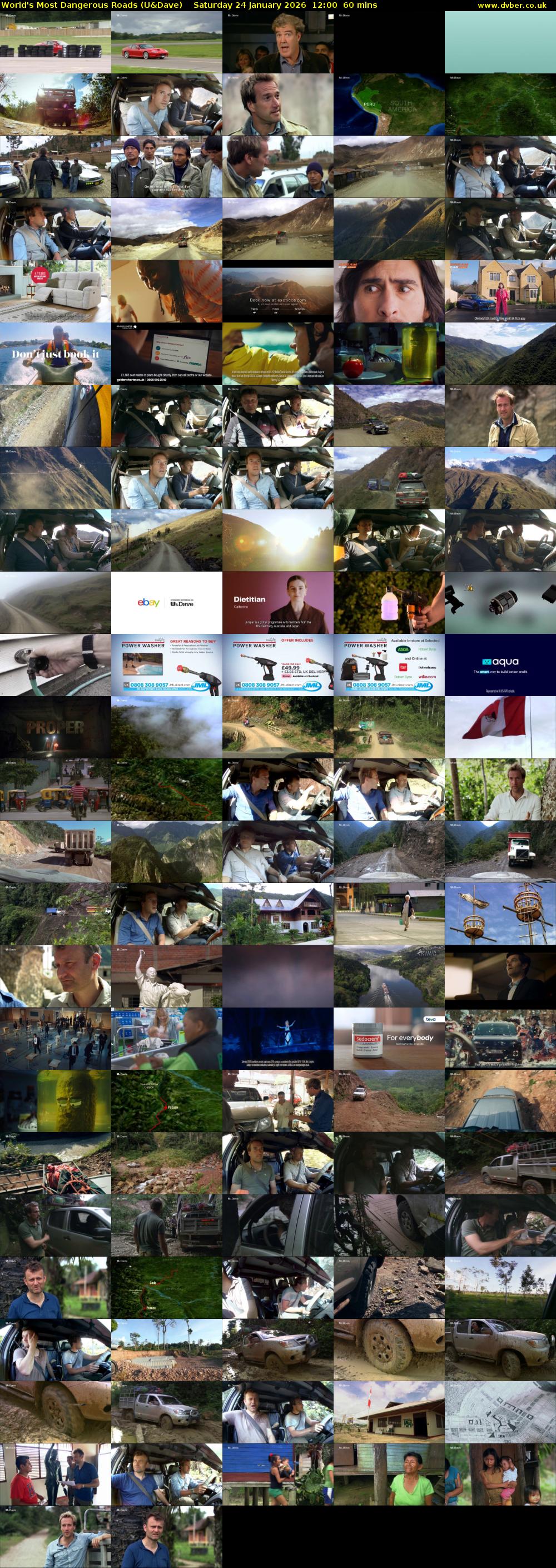 World's Most Dangerous Roads (U&Dave) Saturday 24 January 2026 12:00 - 13:00