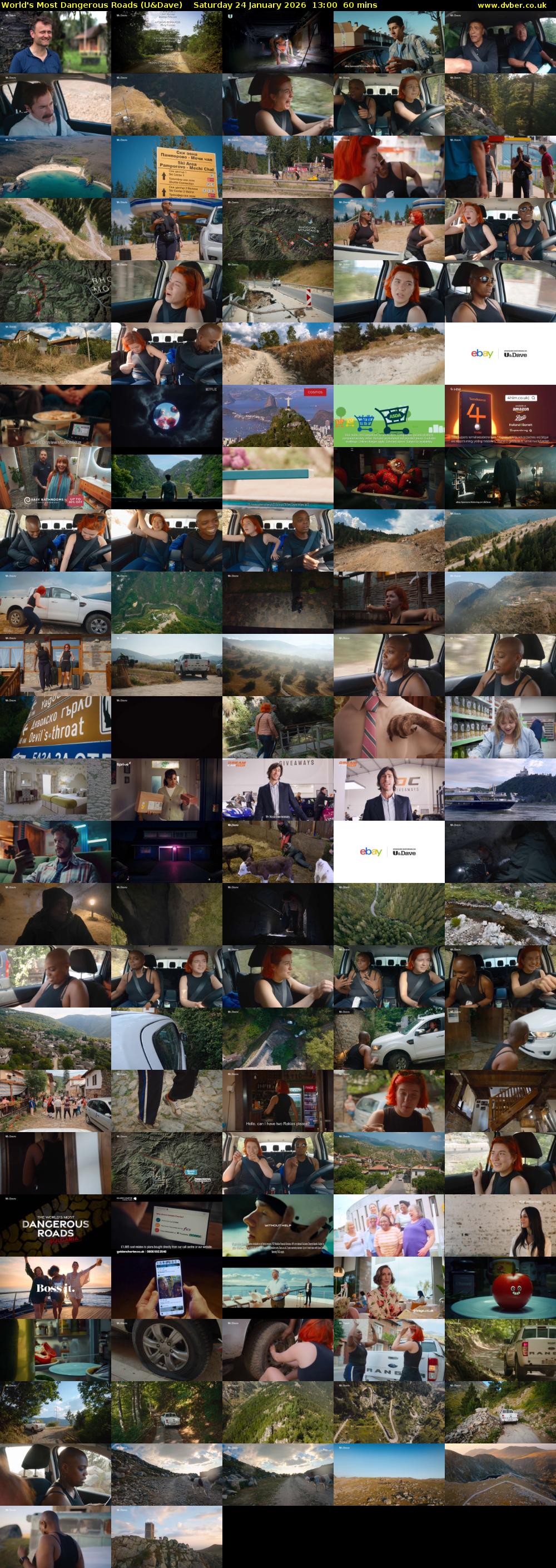 World's Most Dangerous Roads (U&Dave) Saturday 24 January 2026 13:00 - 14:00