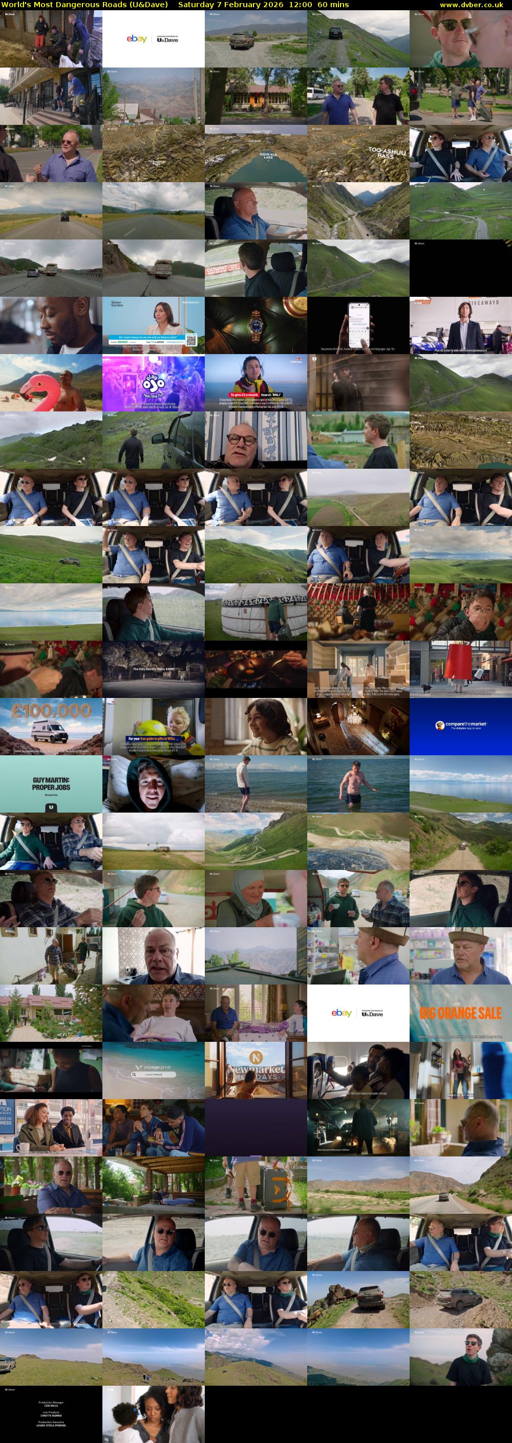 World's Most Dangerous Roads (U&Dave) Saturday 7 February 2026 12:00 - 13:00