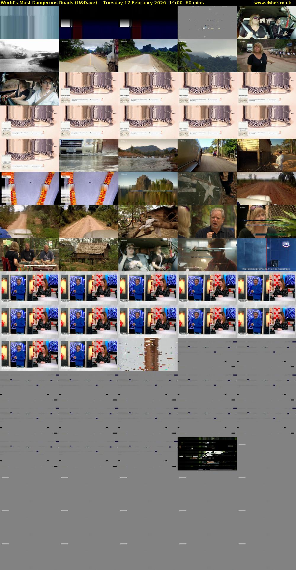 World's Most Dangerous Roads (U&Dave) Tuesday 17 February 2026 14:00 - 15:00