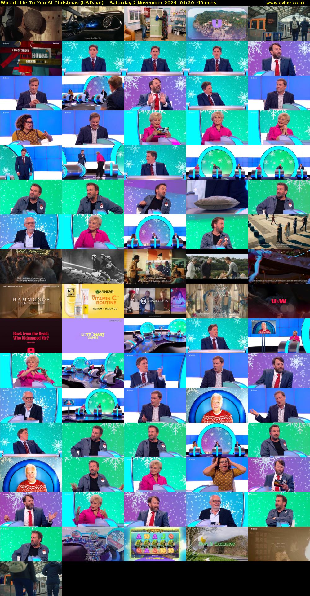 Would I Lie To You At Christmas (U&Dave) Saturday 2 November 2024 01:20 - 02:00