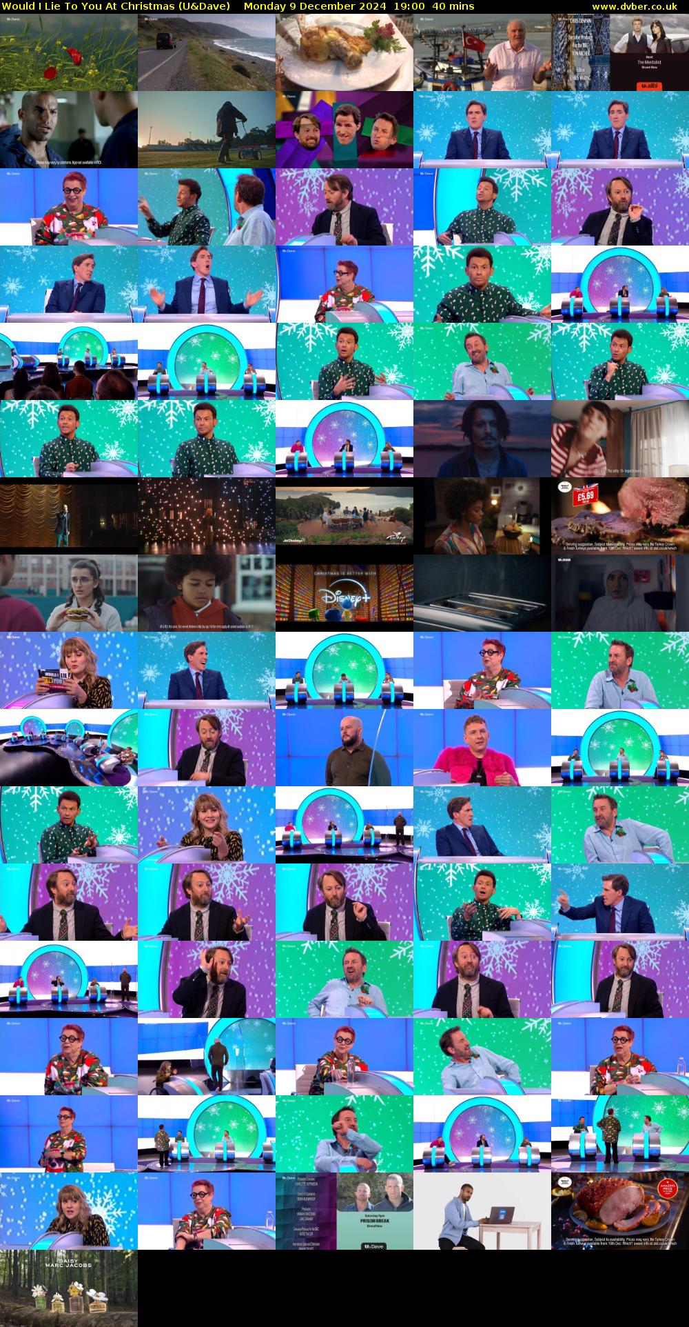 Would I Lie To You At Christmas (U&Dave) Monday 9 December 2024 19:00 - 19:40