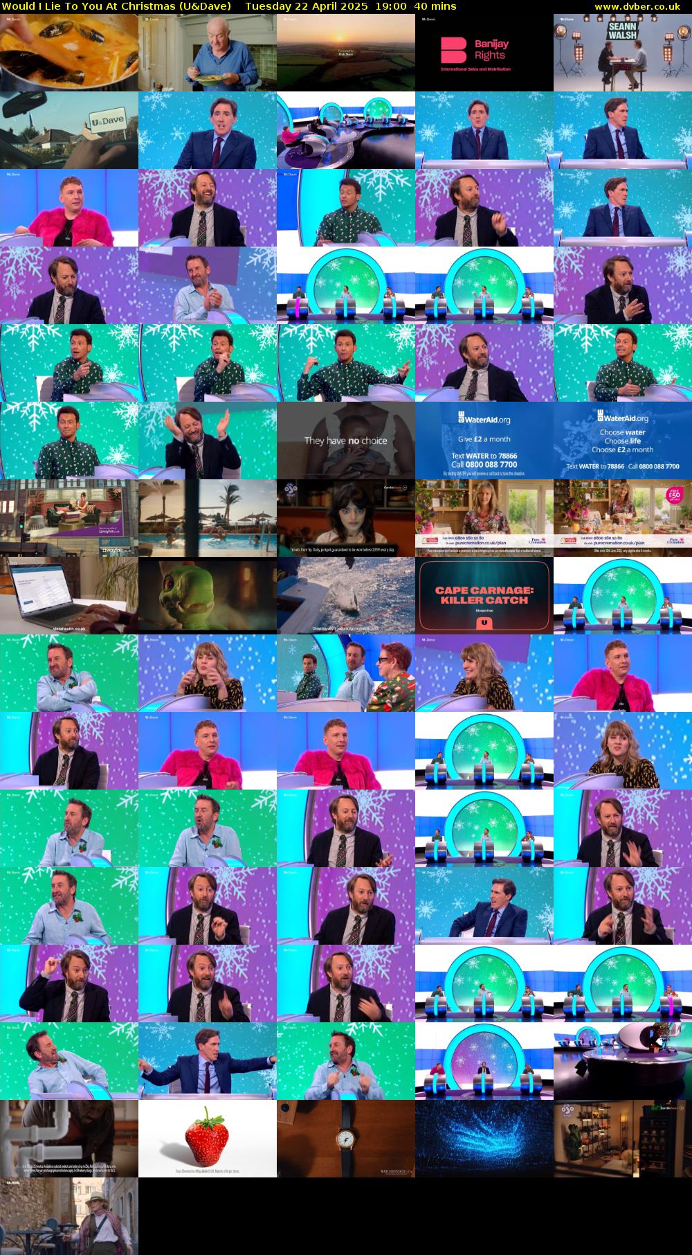 Would I Lie To You At Christmas (U&Dave) Tuesday 22 April 2025 19:00 - 19:40