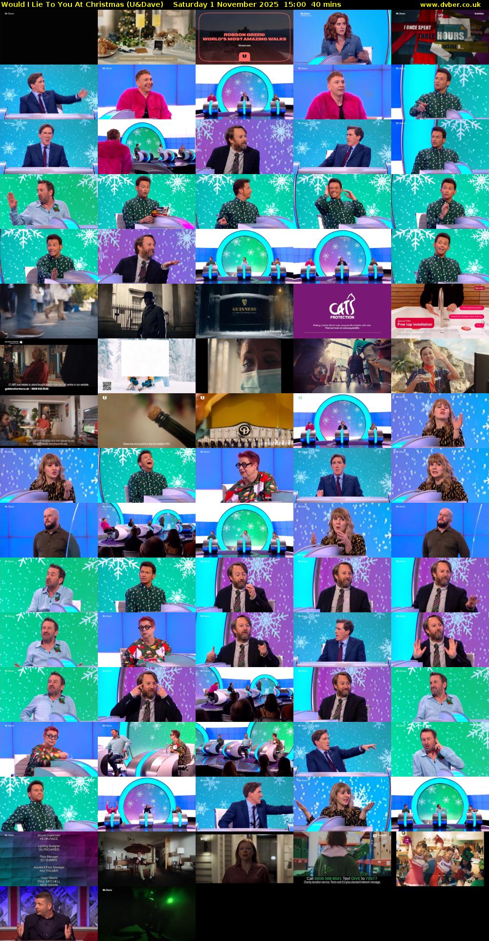 Would I Lie To You At Christmas (U&Dave) Saturday 1 November 2025 15:00 - 15:40