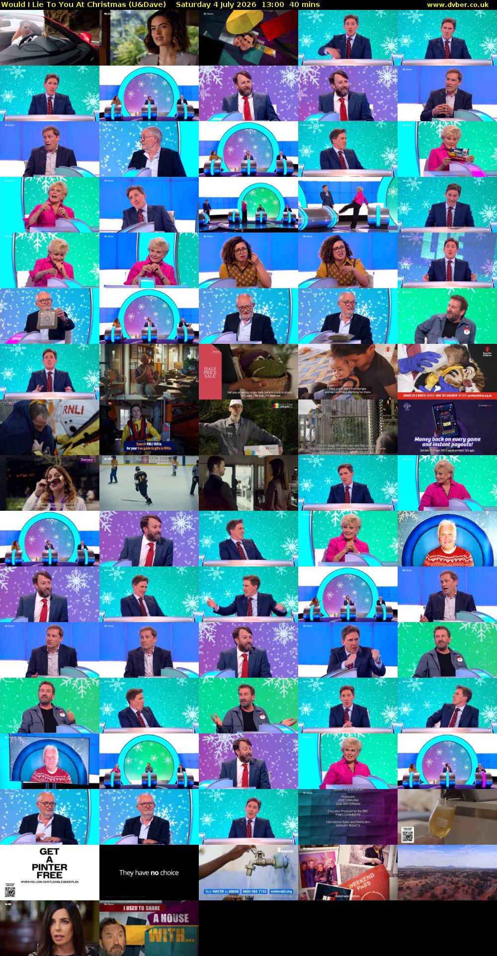 Would I Lie To You At Christmas (U&Dave) Saturday 4 July 2026 13:00 - 13:40