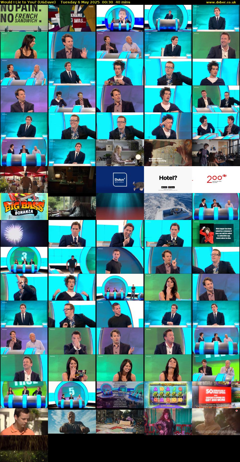 Would I Lie to You? (U&Dave) Tuesday 6 May 2025 00:30 - 01:10
