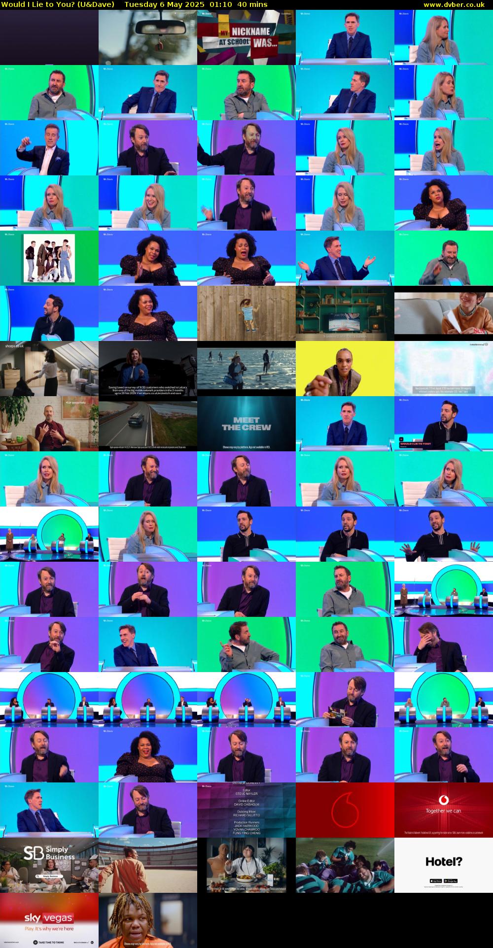 Would I Lie to You? (U&Dave) Tuesday 6 May 2025 01:10 - 01:50