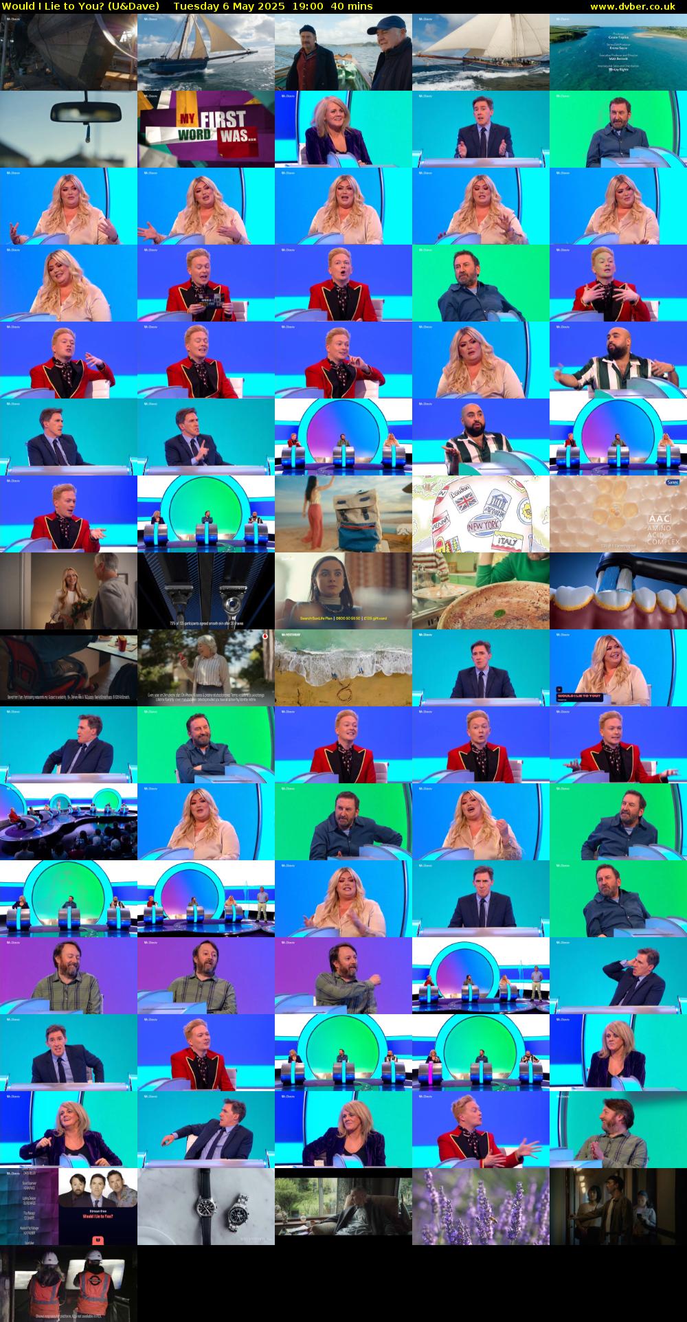 Would I Lie to You? (U&Dave) Tuesday 6 May 2025 19:00 - 19:40