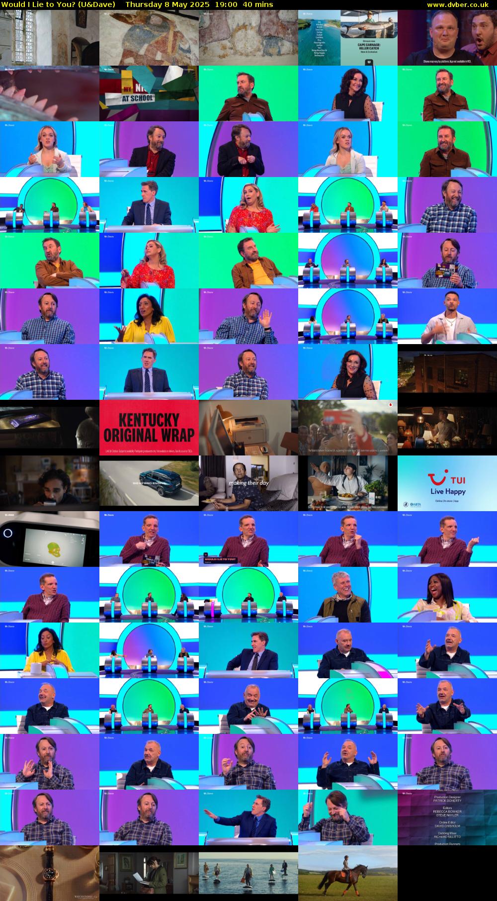 Would I Lie to You? (U&Dave) Thursday 8 May 2025 19:00 - 19:40