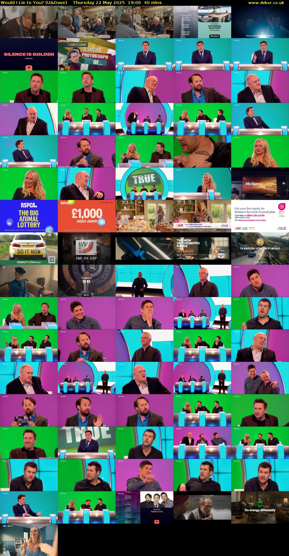 Would I Lie to You? (U&Dave) Thursday 22 May 2025 19:00 - 19:40