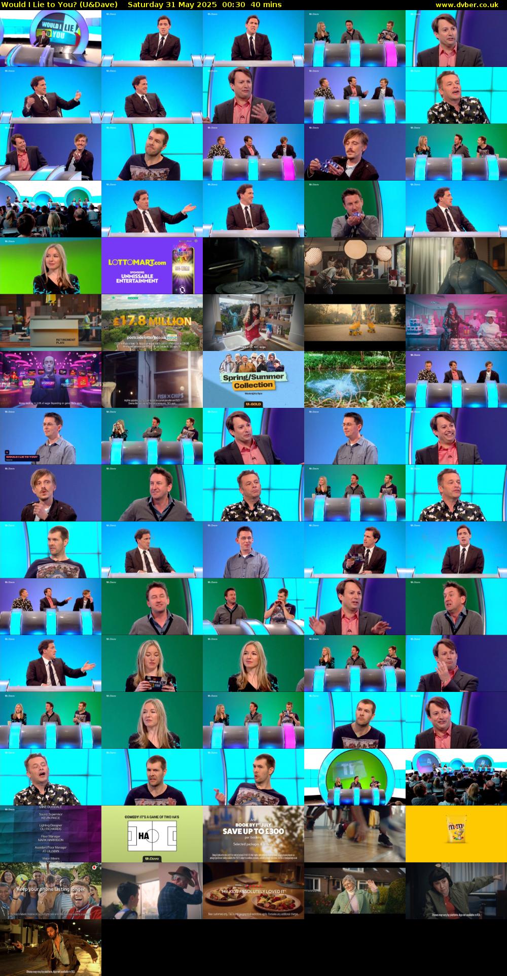 Would I Lie to You? (U&Dave) Saturday 31 May 2025 00:30 - 01:10