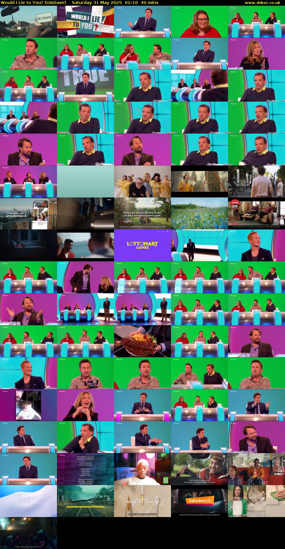 Would I Lie to You? (U&Dave) Saturday 31 May 2025 01:10 - 01:50