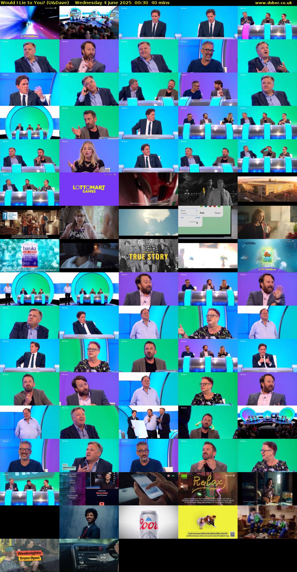 Would I Lie to You? (U&Dave) Wednesday 4 June 2025 00:30 - 01:10