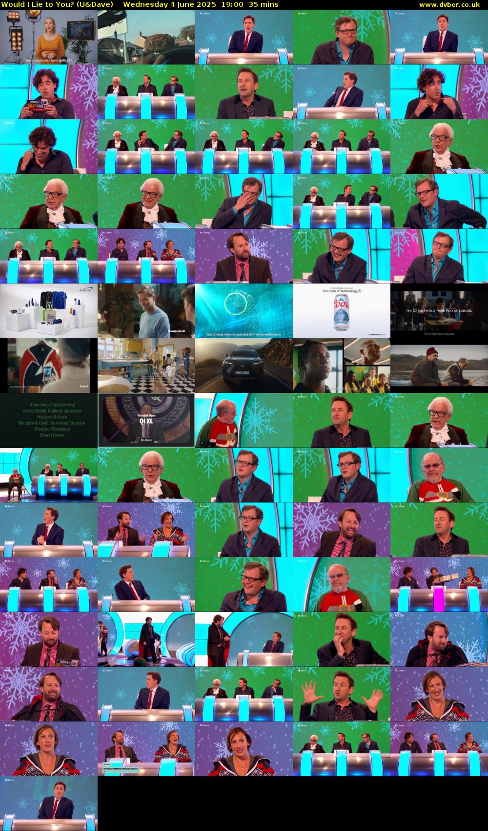Would I Lie to You? (U&Dave) Wednesday 4 June 2025 19:00 - 19:35