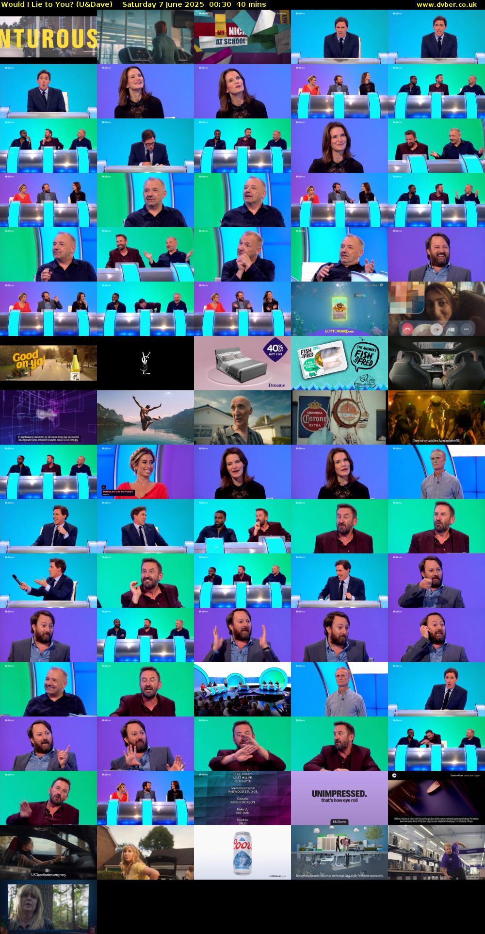 Would I Lie to You? (U&Dave) Saturday 7 June 2025 00:30 - 01:10