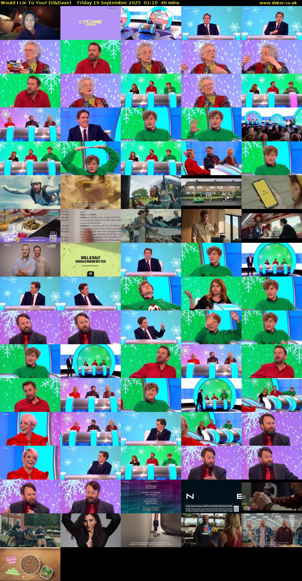 Would I Lie to You? (U&Dave) Friday 19 September 2025 01:10 - 01:50