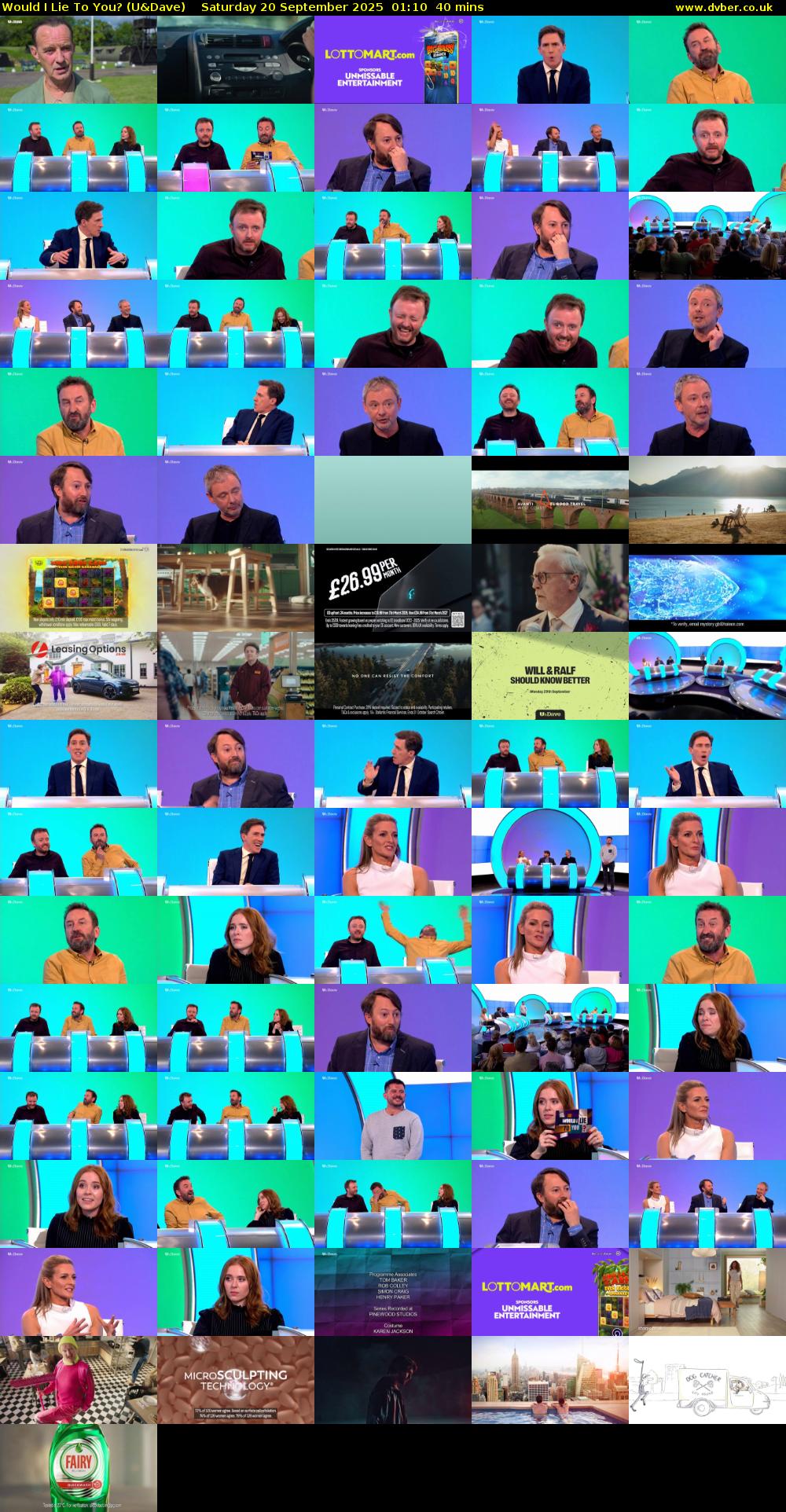 Would I Lie to You? (U&Dave) Saturday 20 September 2025 01:10 - 01:50