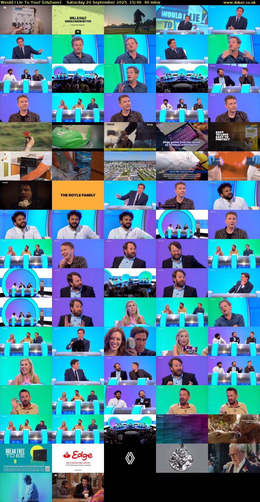 Would I Lie to You? (U&Dave) Saturday 20 September 2025 15:40 - 16:20