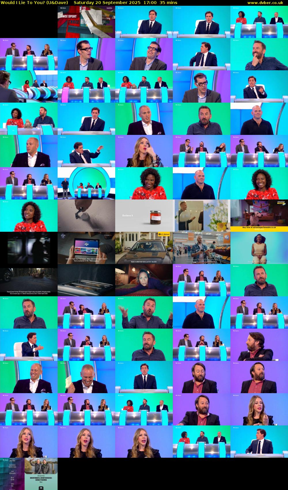 Would I Lie to You? (U&Dave) Saturday 20 September 2025 17:00 - 17:35