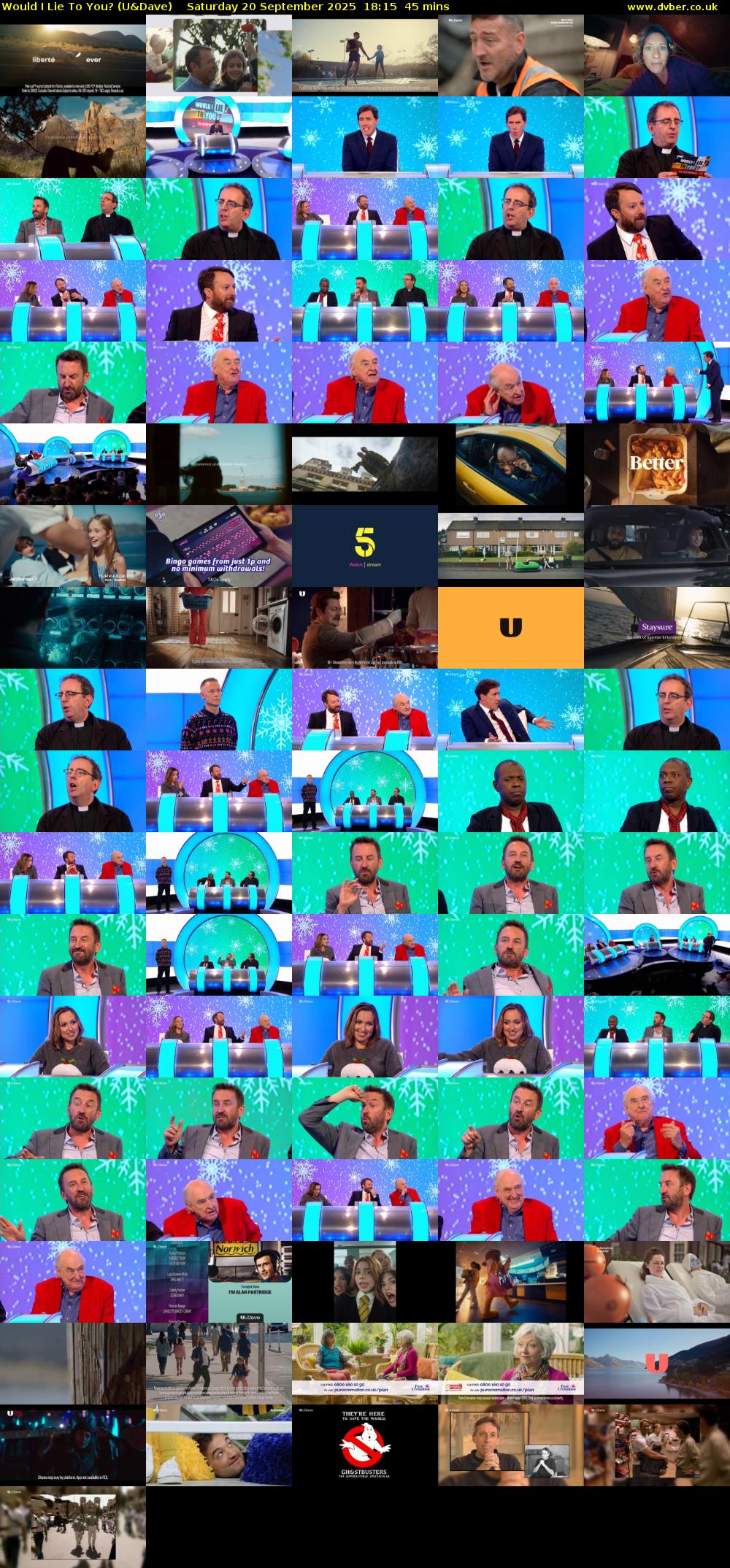 Would I Lie to You? (U&Dave) Saturday 20 September 2025 18:15 - 19:00