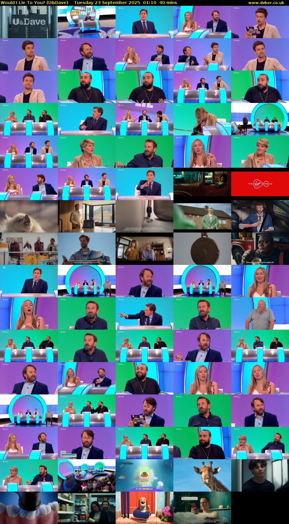Would I Lie to You? (U&Dave) Tuesday 23 September 2025 01:10 - 01:50