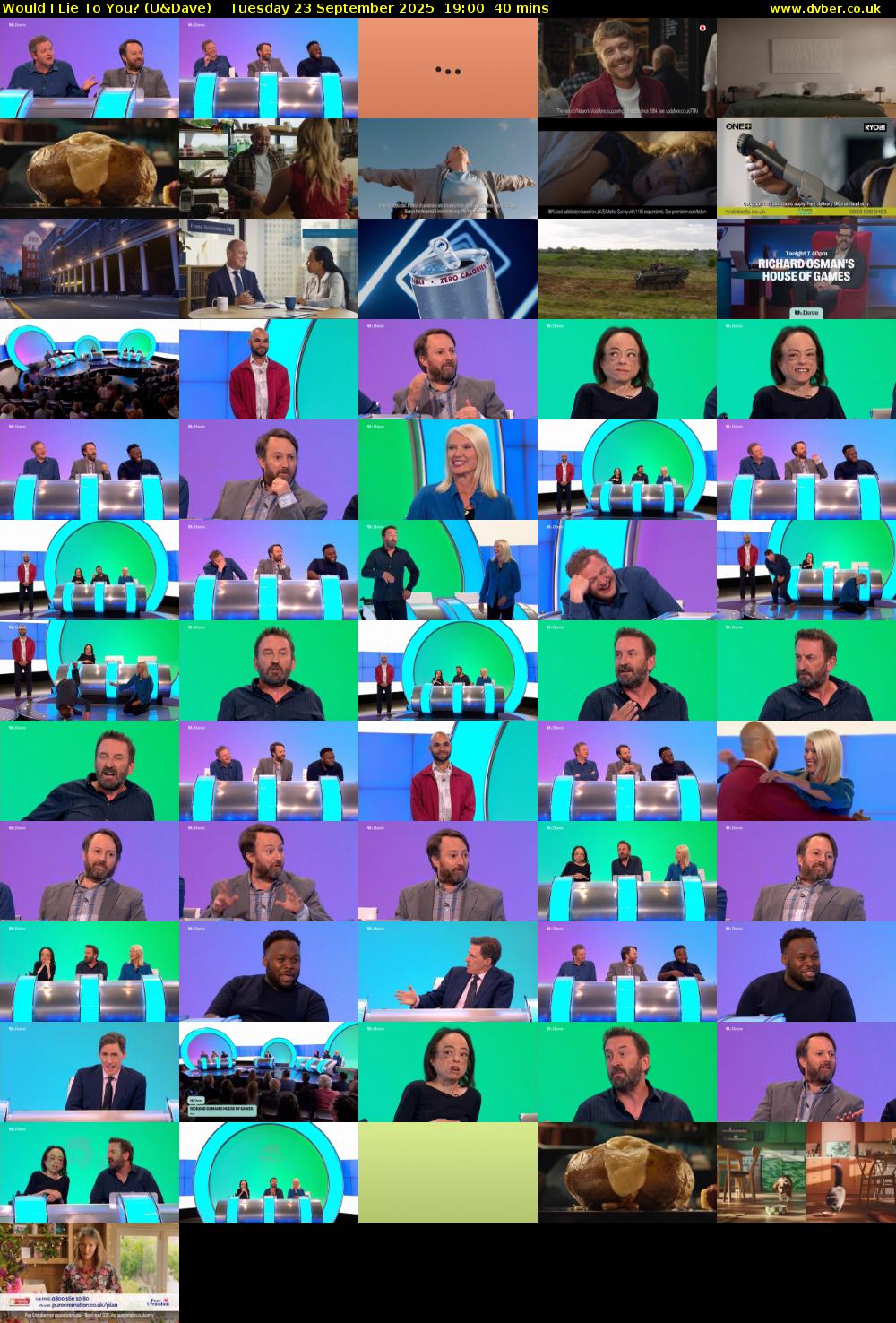 Would I Lie to You? (U&Dave) Tuesday 23 September 2025 19:00 - 19:40