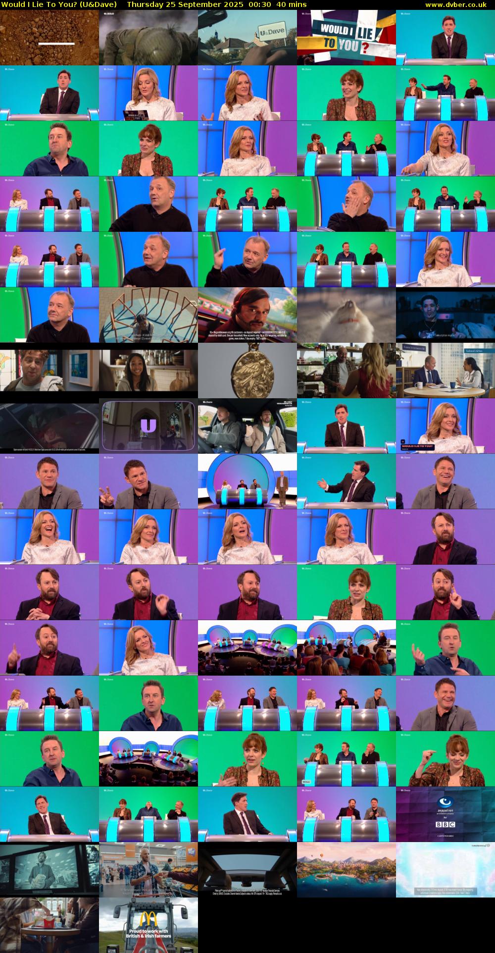 Would I Lie to You? (U&Dave) Thursday 25 September 2025 00:30 - 01:10