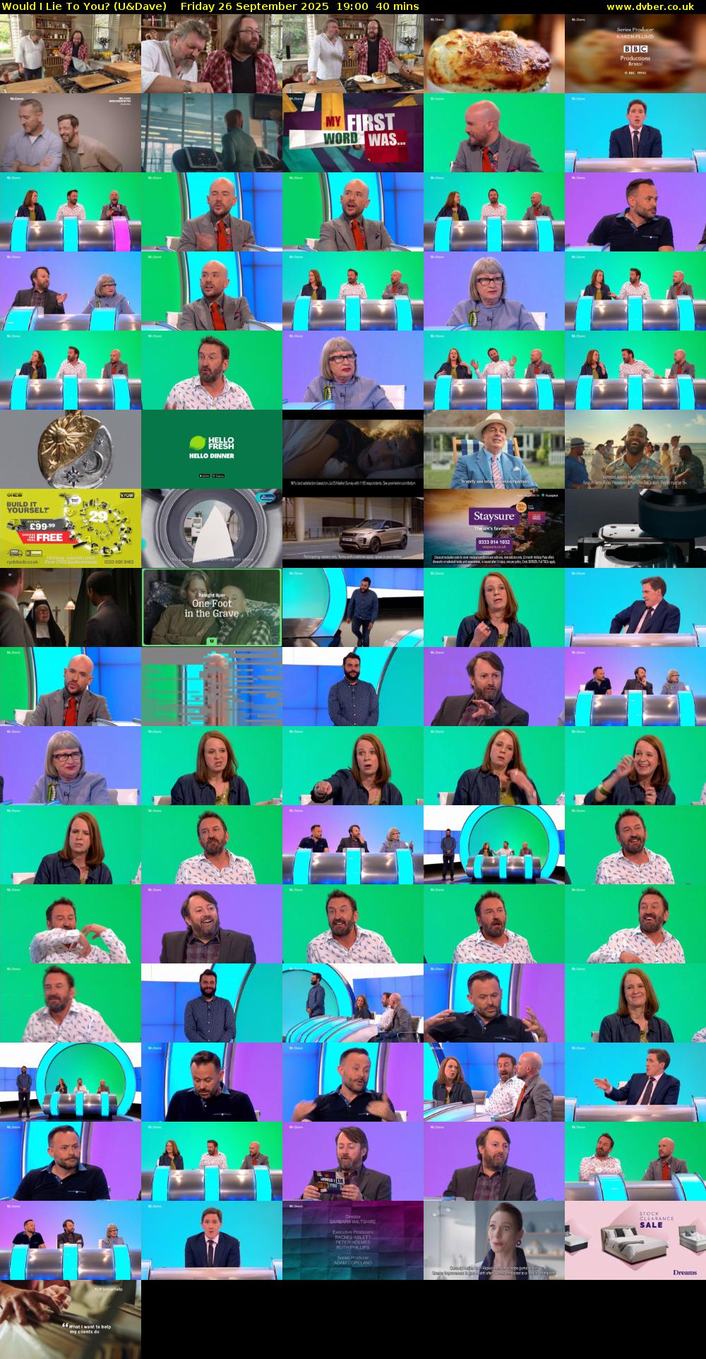 Would I Lie to You? (U&Dave) Friday 26 September 2025 19:00 - 19:40