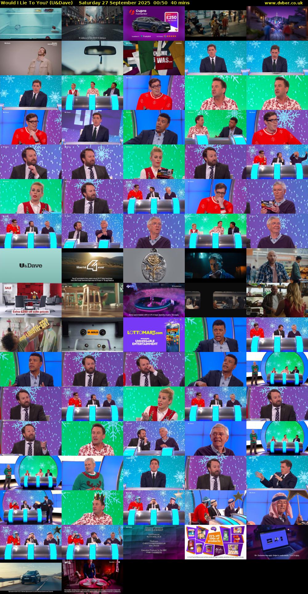 Would I Lie to You? (U&Dave) Saturday 27 September 2025 00:50 - 01:30